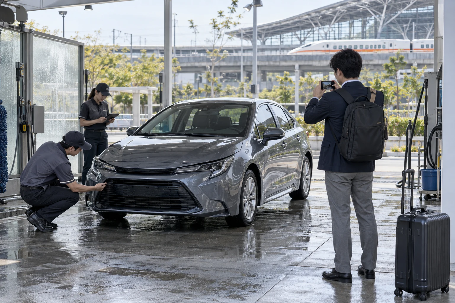 台中高鐵洗車配合商務租車還車：行李、油電與車況照片怎麼排
